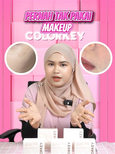 Makeup simple pun boleh nampak cantik ✨ Cushion dengan sunscreen ni jimat masa & effort 💕 Tap sikit pun dah cukup ☀️ #Newyearpromo #makeupchallenge #colorkeymy #Colorkey