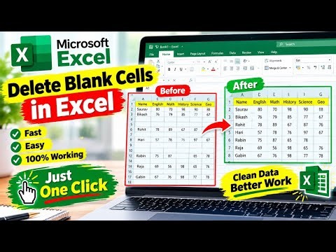How to Delete Blank Cells in MS Excel