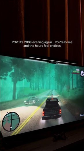 Its a 2009 evening again, you are back from school and driving around the countryside in GTA SA