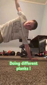 Doing different plank varieties part one!