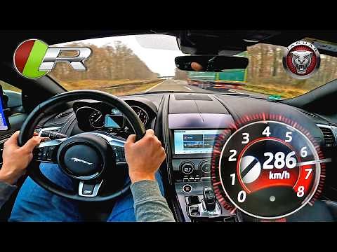 JAGUAR F TYPE R AWD is V8 GLORY on the AUTOBAHN!!