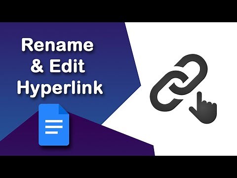 How to rename and edit a hyperlink in Google Docs