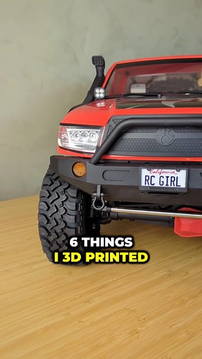 One of the best tools for the hobby!! 3D printing has opened up so many ways to be creative and customize my vehicles. Some prints help add more scale detail while others are functional. Have you jumped into printing yet? OH! And the jeep version of the SCX6 is still $200 though 5/28. 🤙🏼 @AxialAdventure @Horizon Hobby,LLC @Creative Rides @JJCustoms #rccar #rccrawler #scx6 #scalerc #radiocontrol #offroading #3dprinting