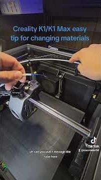 Creality K1/K1 Max Easy Tip: Filament Change