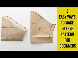 2 Easiest Ways To Make Sleeves Pattern For Beginners | How To Draft Sleeve Pattern