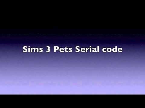 Pets serial code sims 3