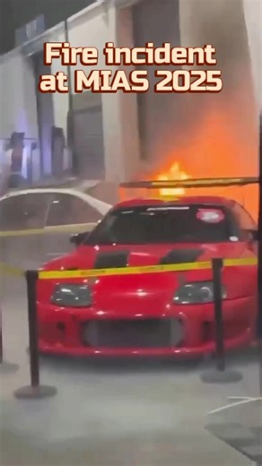 A car on display caught fire at Manila International Auto Show (MIAS) 2025 on April 10 around 8:45 p.m. at the World Trade Center Metro Manila. Safety marshals quickly contained the blaze, and no injuries were reported. Organizers are investigating the cause and assured the public the venue remains safe. Videos were shared by Botchi Santos and Robby Consunji. #PhilippinesToday #MIAS2025 #fireincident | Philippines Today