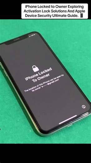 iPhone Locked to Owner Exploring Activation Lock Solutions And Apple Device Security Ultimate Guide📱 #iphone #activationlock #appletech #iphonetips #howto