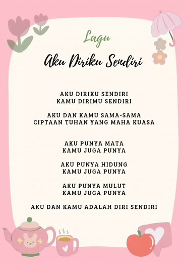 Lagu Aku Diriku Sendiri - Ice Breaking Lagu Anak-anak