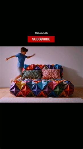 "Origami Paper Bed Jump | Unique Satisfying Video" #viral #trending #short #bed