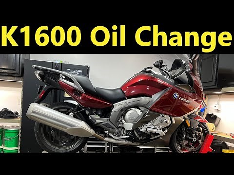 BMW K1600 OIL CHANGE HOW TO DIY EASY!!!!