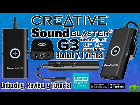 Sound Blaster G3 Amplificador DAC USB C Mejora de Sonido en PS4 PS5 Switch PC MAC Review y Tutorial