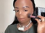 Young burn victim records video of herself doing a complete make up