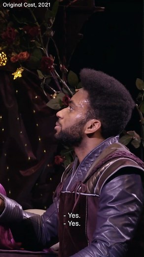 When your friend starts playing matchmaker 🤭 Hex, a big-hearted musical retelling of Sleeping Beauty, is available to stream on National Theatre at Home. | National Theatre