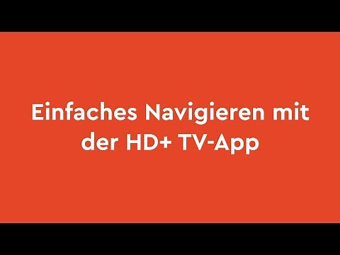 HD+ TV-App Tutorial „Einfaches Navigieren"