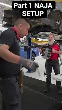part 1 of 2 Naja Setup #automobile #collisionrepair #celette #measuring #framemachine