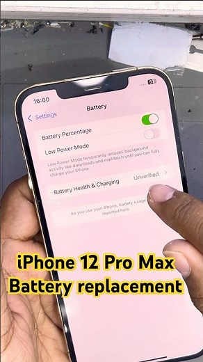 #iphone #12promax #battery #replacement after battery unverified?? Solved easy! #shorts