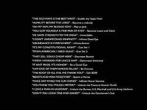 Red Dead Redemption: Cheat Codes