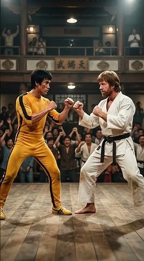 Bruce Lee vs Chuck Norris 🔥 The Most ICONIC Fight Ever