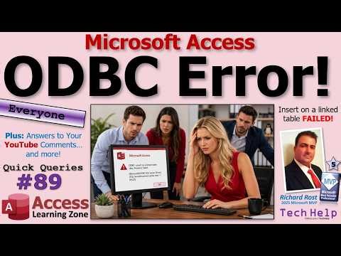 Microsoft Access ODBC Insert on Linked Table Failed Error 3155 SQL Server Fix, Workaround - QQ 89