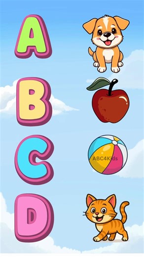 ABCD matching | Letters with pictures | English Alphabets