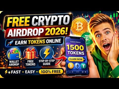 Free Crypto Airdrop 2026 🪙📲| Earn Tokens Online • VERV Wallet Airdrop Guide