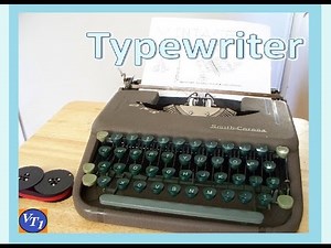 Typewriter Basics part1 (Smith Corona Skywriter)