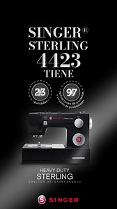 10K views · 183 reactions | Un motor potente y un diseño elegante único, hacen de Sterling 4423 la opción ideal para coser todo tipo de telas. ¡Descúbrela! ✨ | Singer México | Facebook