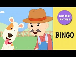 BINGO with Lyrics | Nursery Rhymes for Kids | Ultra HD 4K Video | HOORAY TV