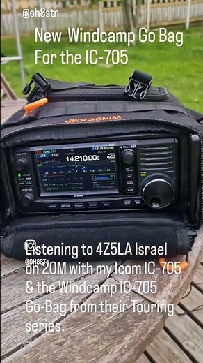 Israel 4Z5LA with my Icom IC-705 Windcamp Go Bag
