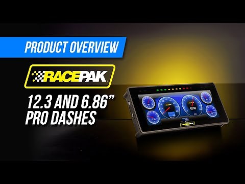 Introducing RacePak Dash Displays Available in 6.86" and 12.3" size options.