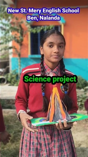 We Built a Real-Life Volcano for a Science Project | #shorts #ytshorts #VolcanoProject#ScienceProjec