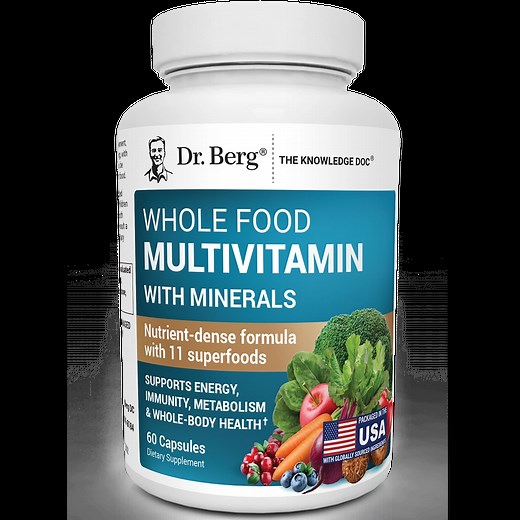 Whole Food Multivitamin with Minerals – 60 Capsules