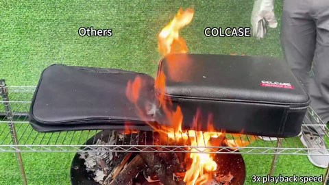 COLCASE Fireproof Document Box, Hard Fireproof Case with Lock Hard-Shell Design Fireproof Water Resistant Safe Box File Organizer for Important Documents Certificates Laptop Passports Black