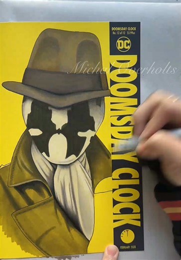 Rorschach Doomsday Clock Comic Cover Art