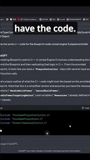 Blueprint to C++: Effortlessly Translate Your Unreal Engine Blueprint Code with ChatGPT