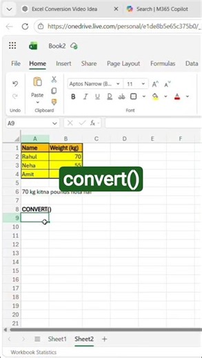 Excel CONVERT Function Explained | Convert Units Easily in Excel