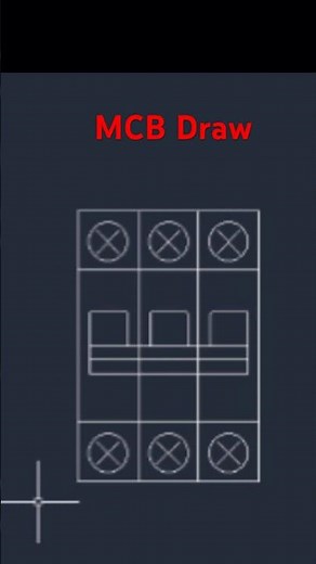 MCB Draw in AutoCAD Electrical 2019#Shorts