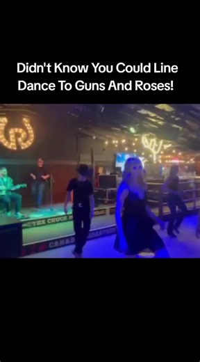 Who Knew You Could Line Dance To Guns And Roses!! #linedance #ranchmanscalgary #gunsandroses🌹