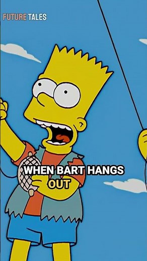 Bart Becomes Friends With Nelson #simpsons