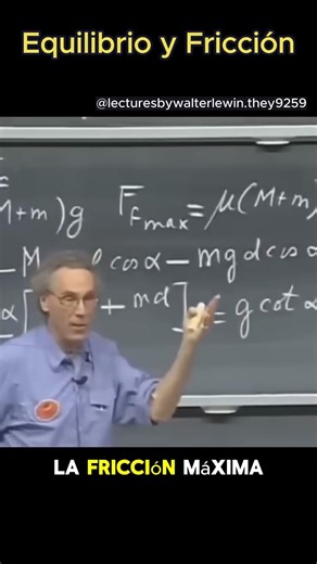 The ladder experiment that explains friction ⚠️📐 Walter Lewin