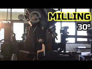 Beveling 30 degree with Milling Machine, Make Groove Plate Welding