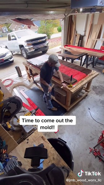 Love this part! #superclearepoxy #epoxy #epoxyart #resin #resinart #fyp #woodtok #woodworking #epoxytable #rivertable #supportsmallbiz #satisfying #satisfyingvideo #epoxytips #walnut #clearepoxy #clearresin #enjoyyourjob #tucktape