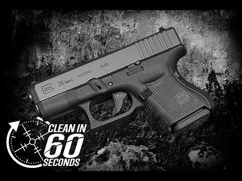 Glock 26 Disassembly, Clean & Assembly Instructional Video - Clean in 60 Seconds