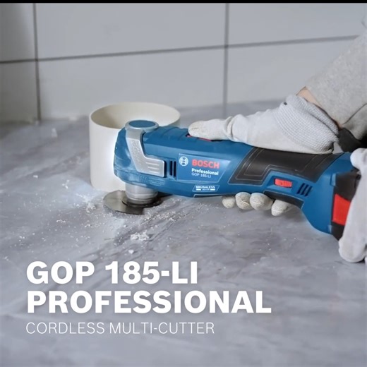 Unleash precision with the GOP 185-LI Cordless Multi-Cutter and make light work of your cutting tasks! Engineered for intricate work in tight spaces, this tool boasts a low-vibration design and a slim, ergonomic grip for superior control. Experience the power of cordless freedom with Bosch! https://bit.ly/4aYGzR0 احظ بدقة لا مثيل لها مع أداة القطع متعددة الاستخدامات العاملة بالبطارية GOP 185-LI! تم تصميم هذه الأداة للعمل المعقد في المساحات الضيقة، تتميز بتصميم منخفض الاهتزاز وقبضة مريحة ورفيعة ل