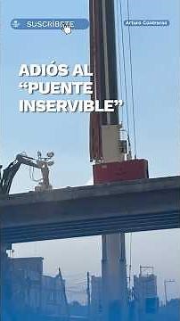 ¡¡¡De no creerse!!! Retiran puente que llevaba 30 años sin ser usado, ni inaugurado
