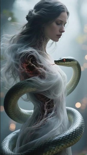 Nagini, Voldemort’s loyal serpent #harrypotter #voldemort