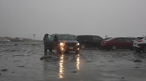 6.7K views · 176 reactions | Ocean Shores, WA Sneaker wave sends cars scattering and has storm chasers suddenly in the ocean. | Washington Weather Chasers | Facebook