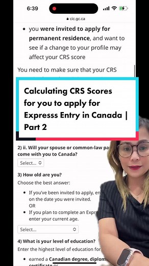 How to calculate CRS score 🇨🇦 Link- https://www.cic.gc.ca/english/immigrate/skilled/crs-tool.asp #canadajobs #canadaworkpermit #canada🇨🇦 #canadawork