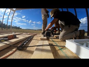 Arched Cabin Build - Loft and End Walls #6